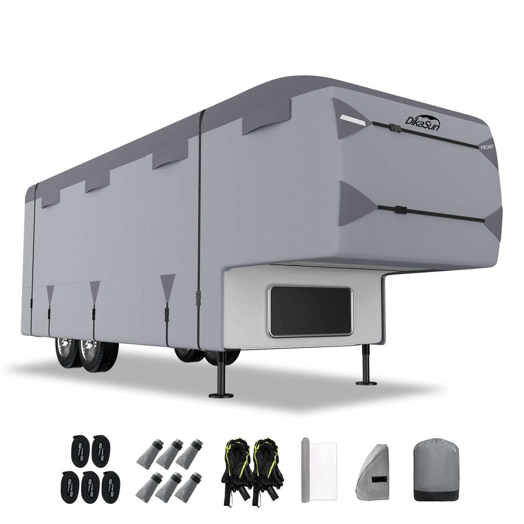 Dikasun 5th Wheel RV Cover 7-Layer UV Protection Waterproof Windproof