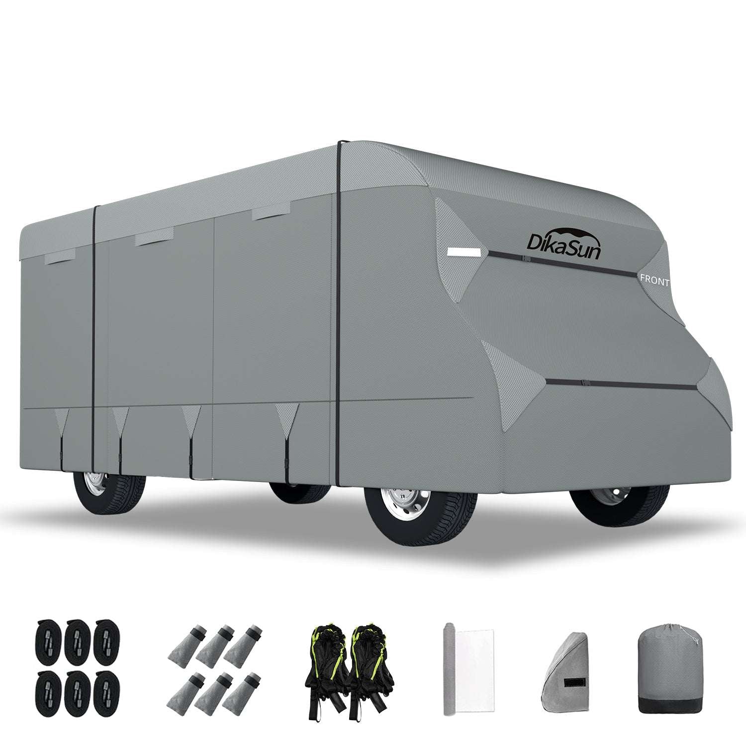 Dikasun Class C RV Cover 7-Layer Waterproof Ripstop Camper Protection