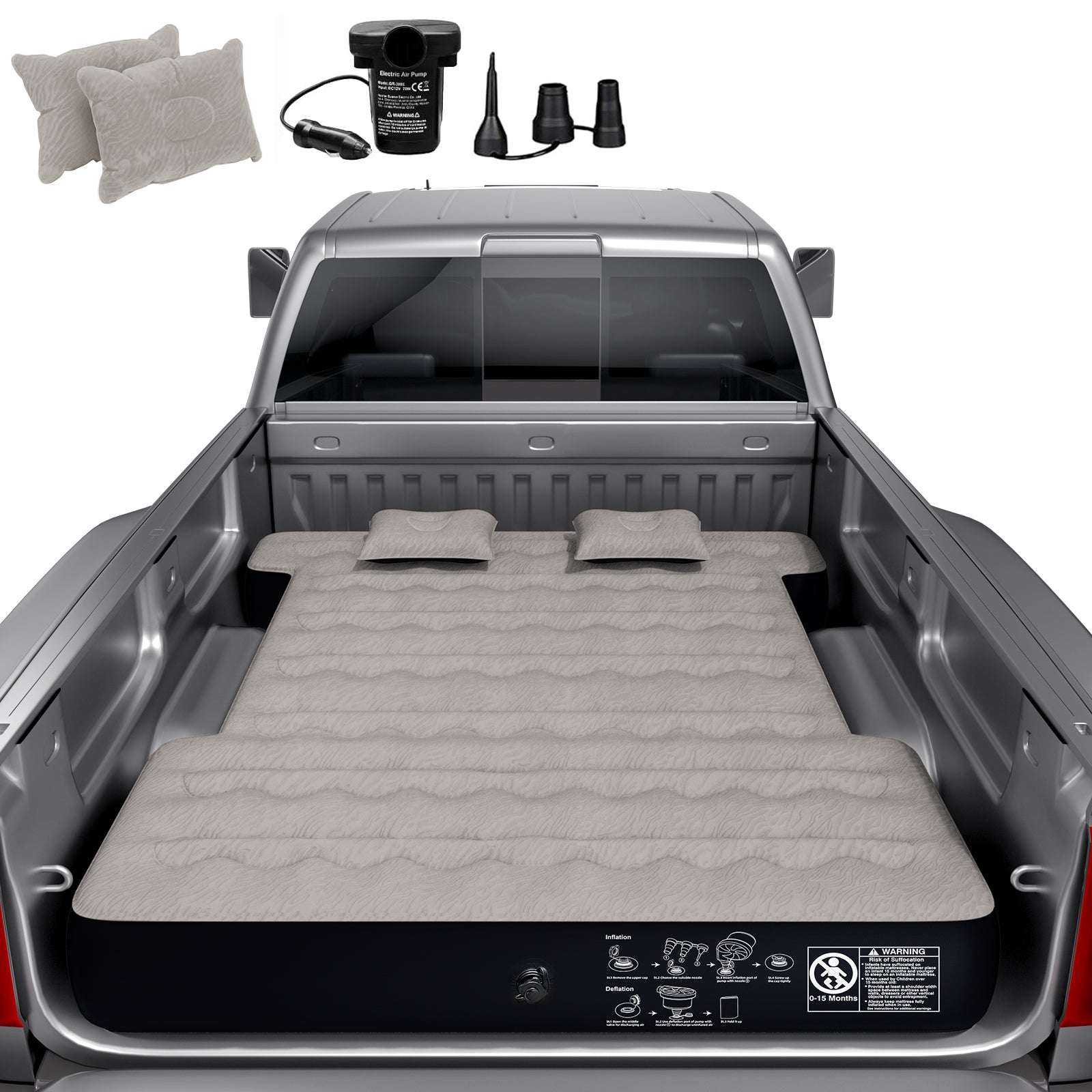 Dikasun Toyota Truck Bed Air Mattress 5.5-5.8ft/6-6.5ft PVC Camping