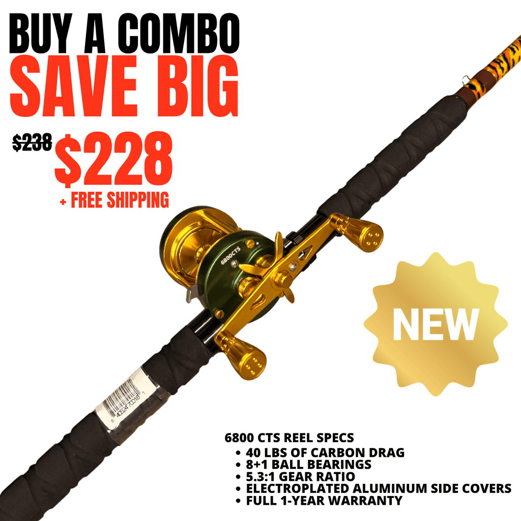 Catfish Pro 1 of 220 The Tiger Casting Rod-Limited Edition 7'6"