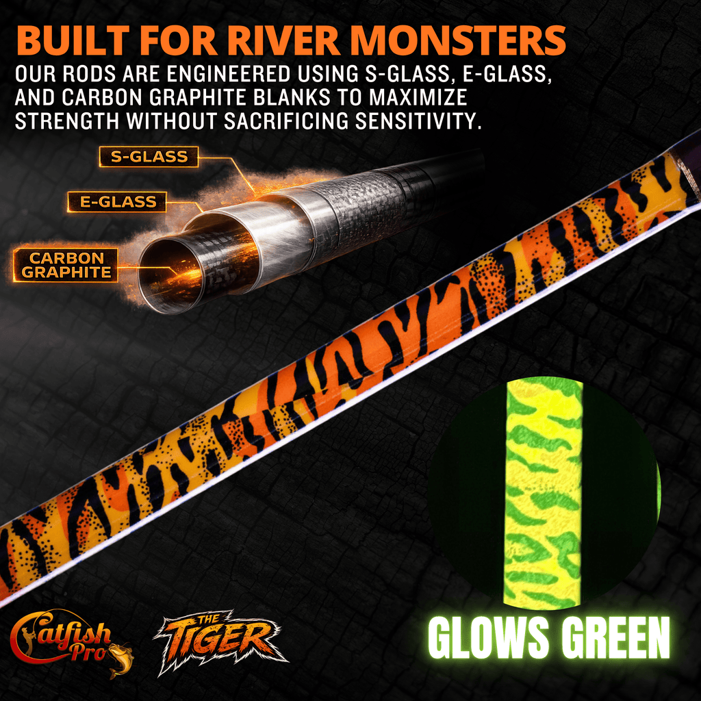 Catfish Pro 1 of 220 The Tiger Casting Rod-Limited Edition 7'6"
