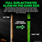 Catfish Pro Limited Edition The Tiger 7'6" Glow-in-Dark Spinning Rod
