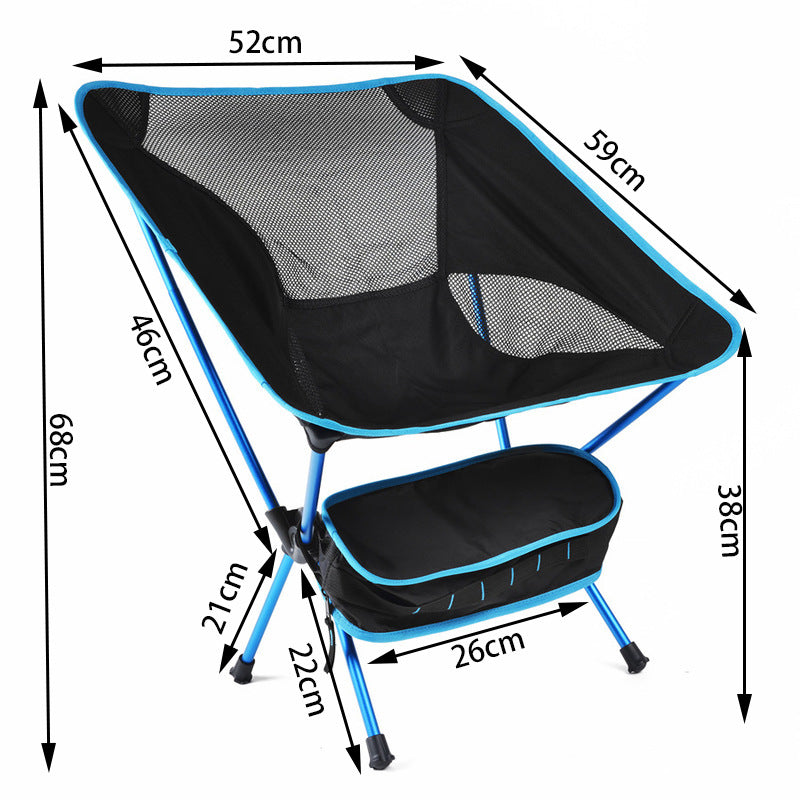 Ultralight Folding Camping Chair Portable Compact Heavy Duty Backpacking Fishing