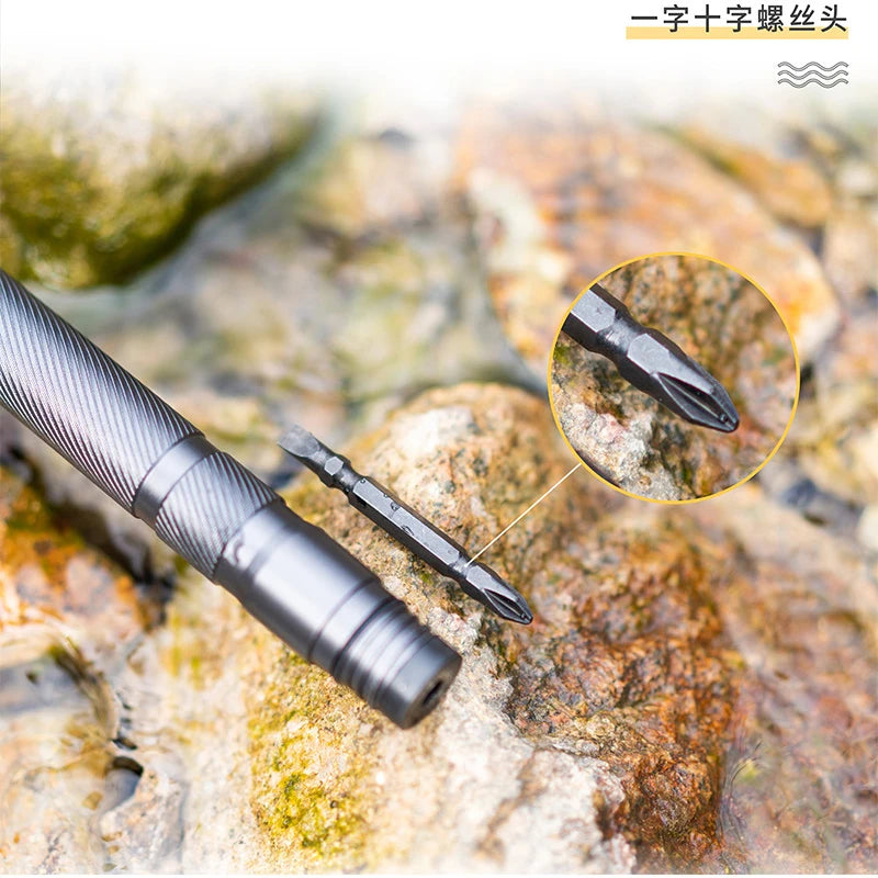 Folding Telescopic Adjustable Tactical Walking Stick Self Defense Hiking