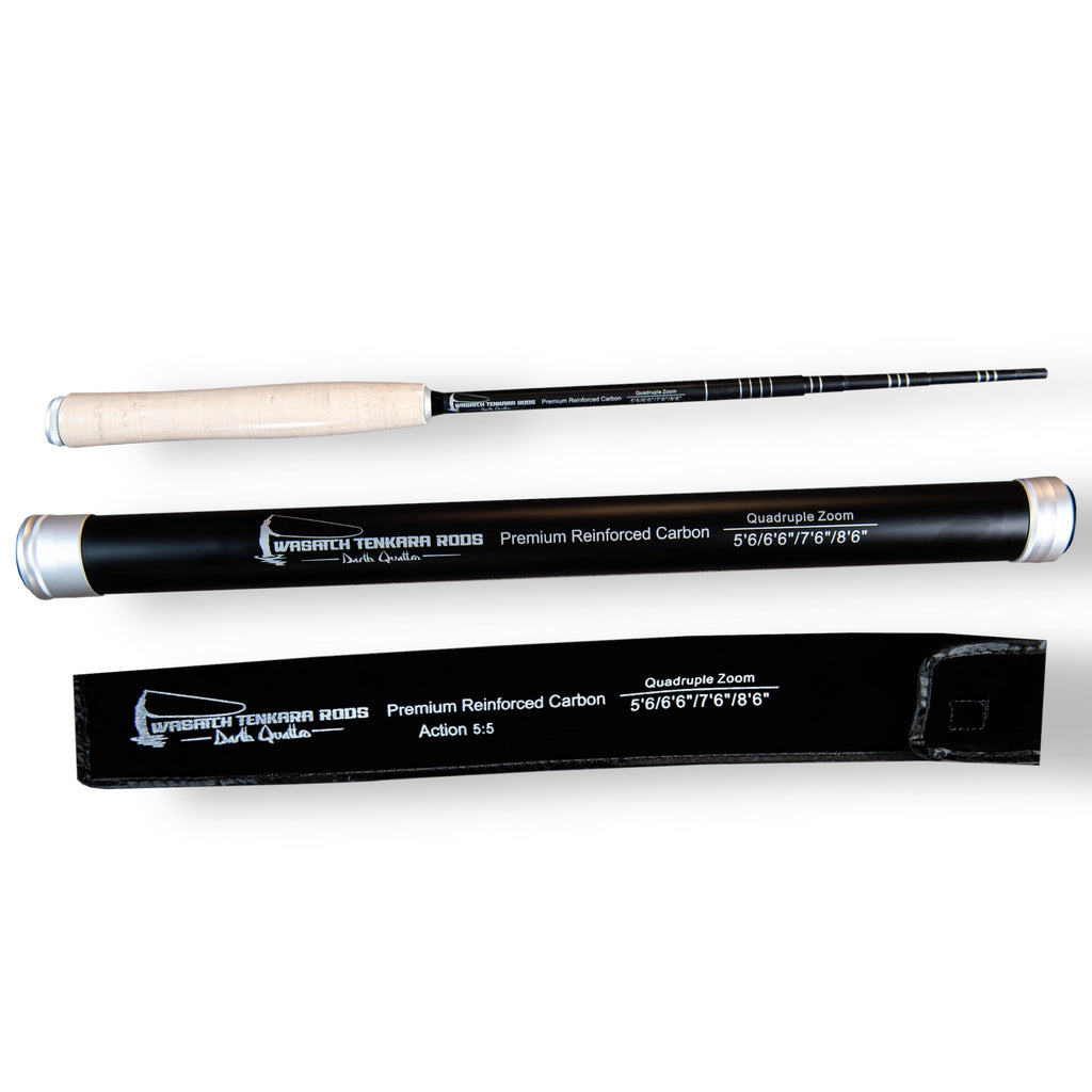 Wasatch Darth Quattro Tenkara Rod 5:5 6:4 Action 1.8 oz Carbon Fiber w/ Rod Tube