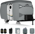 Dikasun 7-Layer Fiberglass Travel Trailer Cover Waterproof RV Protection