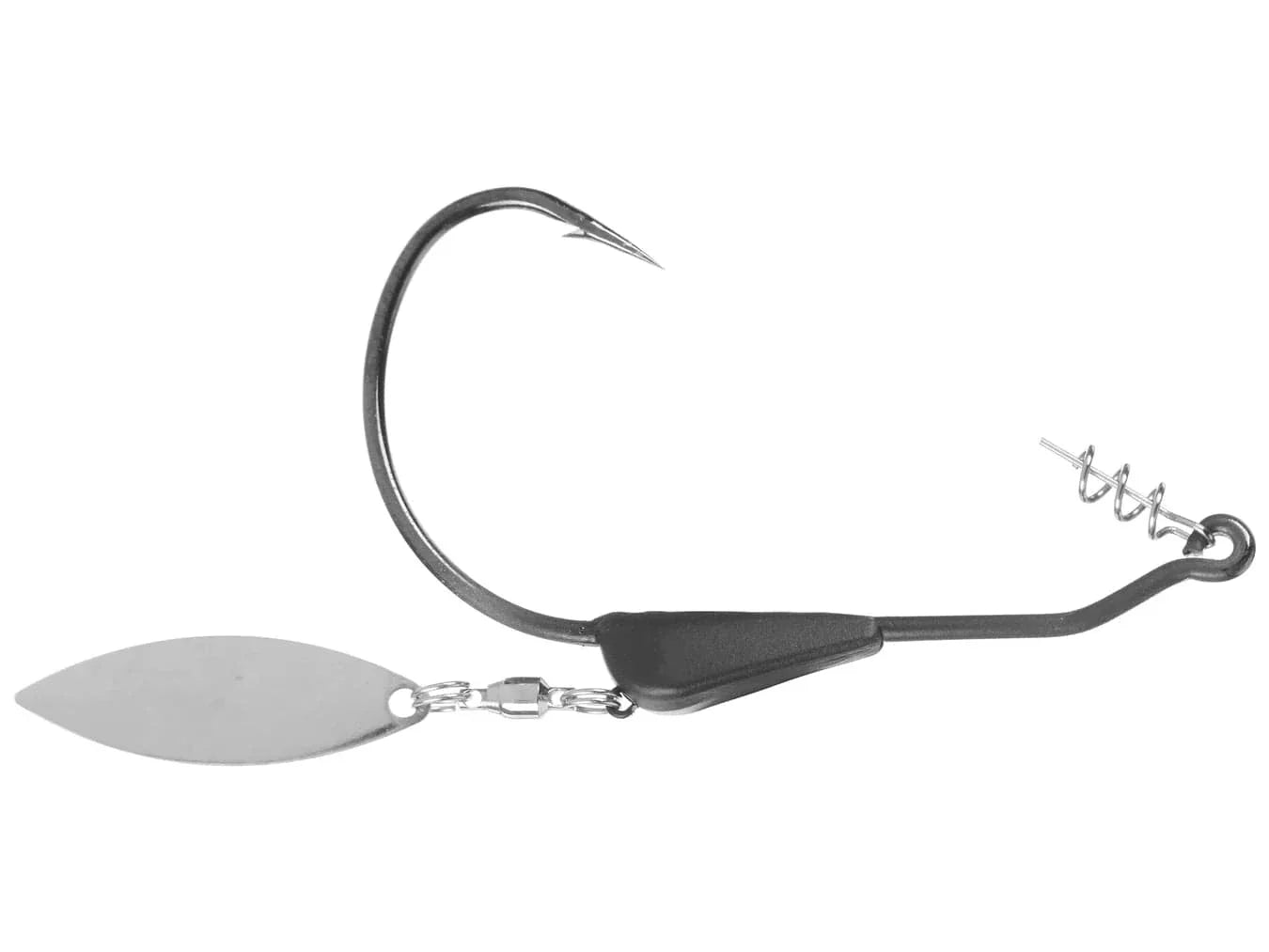 1st Contact Tungsten Bladed Swimbait Hook Spinner Flash Weedless Bass