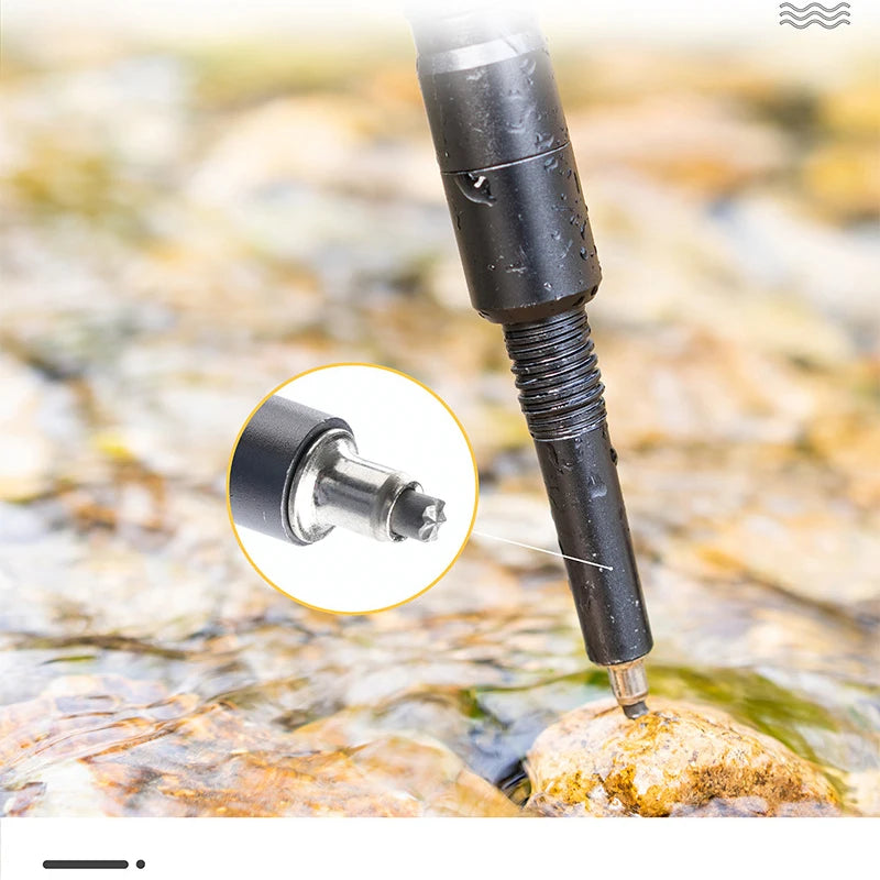 Folding Telescopic Adjustable Tactical Walking Stick Self Defense Hiking
