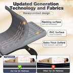 Dikasun Backseat Air Mattress 24" Width Grey PVC Flocking SUV Truck