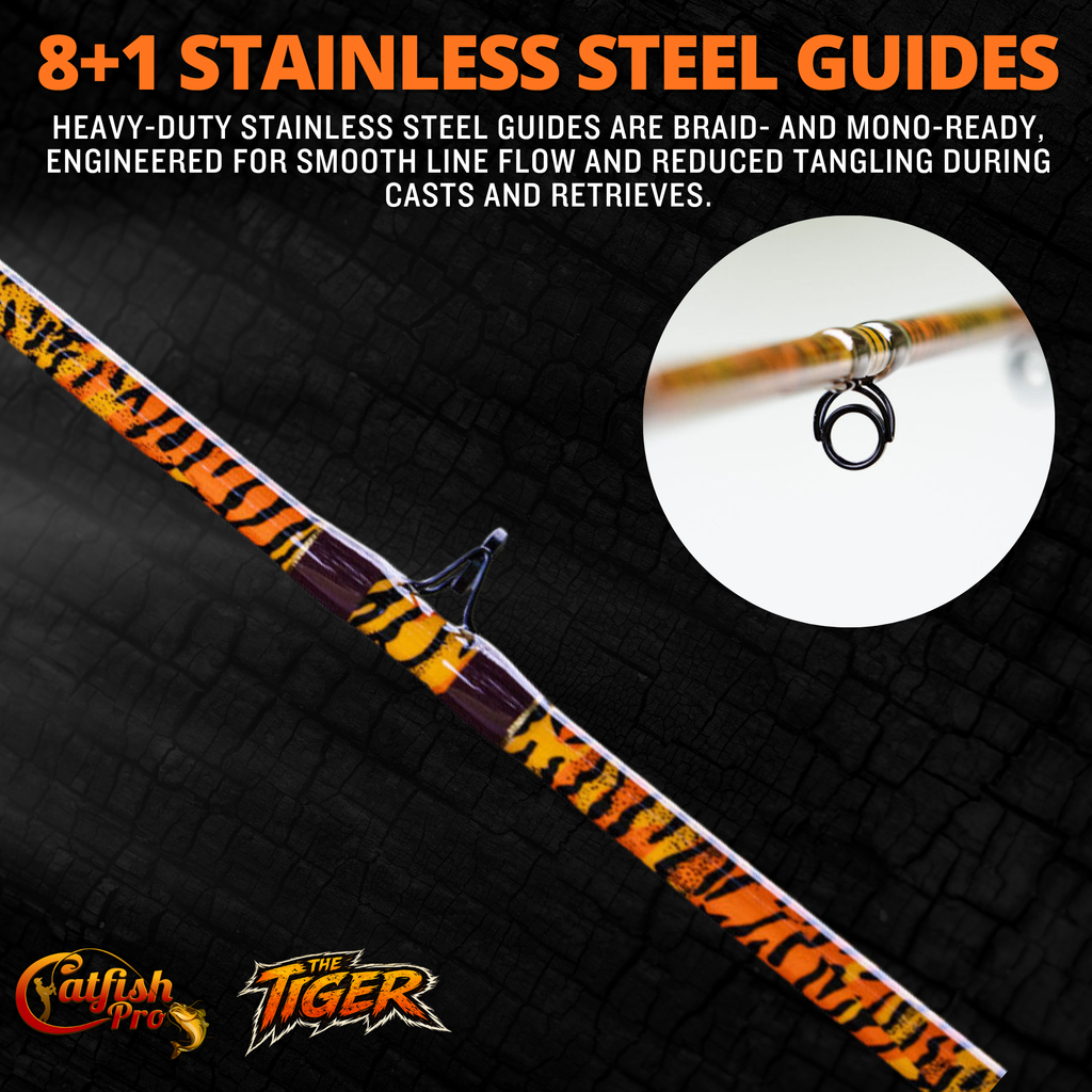 Catfish Pro 1 of 220 The Tiger Casting Rod-Limited Edition 7'6"