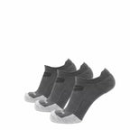 GRIP6 3 Pack Merino Wool No Show Running Socks Runweight Gray USA Made
