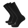 GRIP6 3 Pack Merino Wool Boot Socks Lightweight Tactical Black USA Made