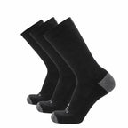 GRIP6 3 Pack Merino Wool Crew Casual Dress Socks Midweight Charcoal USA
