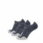 GRIP6 3 Pack Merino Wool No Show Running Socks Runweight Blue USA Made
