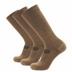 GRIP6 3 Pack Merino Wool Boot Socks Midweight Cushion Tactical USA Made
