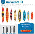 Dikasun Outdoor Kayak Cover 600D Polyester Waterproof UV Protection Boat Storage