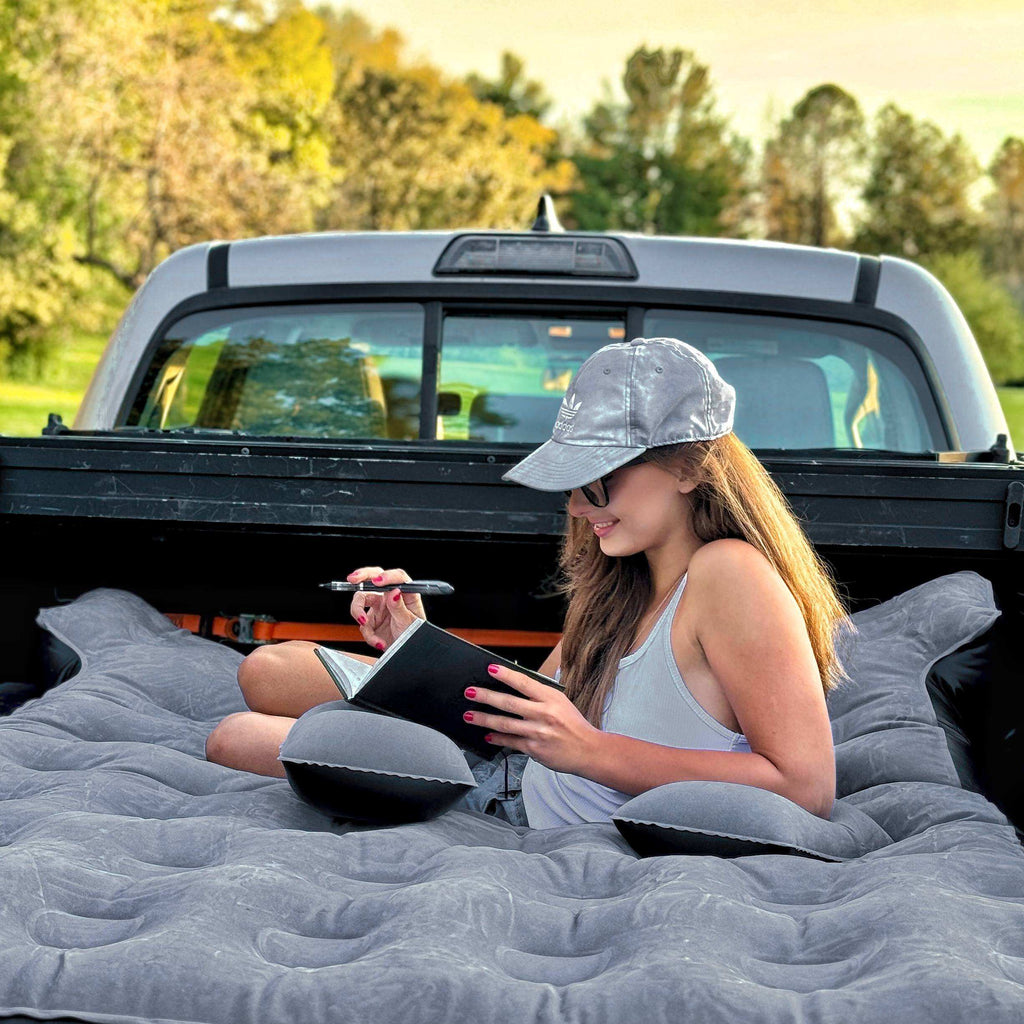 Dikasun 6-6.5ft Pickup Truck Bed Air Mattress Black Camping Sleep