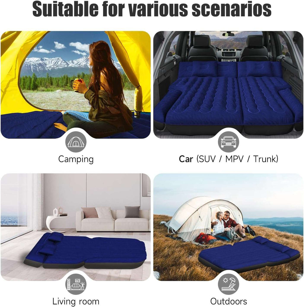 Dikasun Universal SUV Air Mattress Navy PVC Flocking Electric Pump
