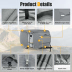 Dikasun 7-Layer Fiberglass Travel Trailer Cover Waterproof RV Protection