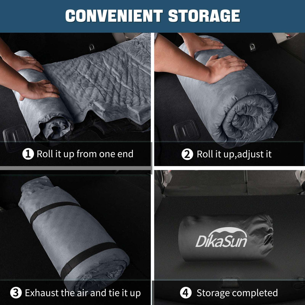 Dikasun Tesla Model Y Grey Self-Inflating Memory Foam Air Mattress SUV Camping