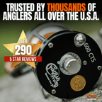 Catfish Pro 600CTS Round Baitcaster Reel 19lb of Drag 5.3:1 6+1BB