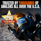 Catfish Pro 600STS Spinning Reel 5.2:1 Aluminum Spool Ambidextrous 5+1BB  5.2:1