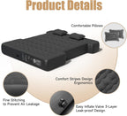 Dikasun Pickup Truck Bed Air Mattress 5.5-5.8 ft Black PVC Flocking
