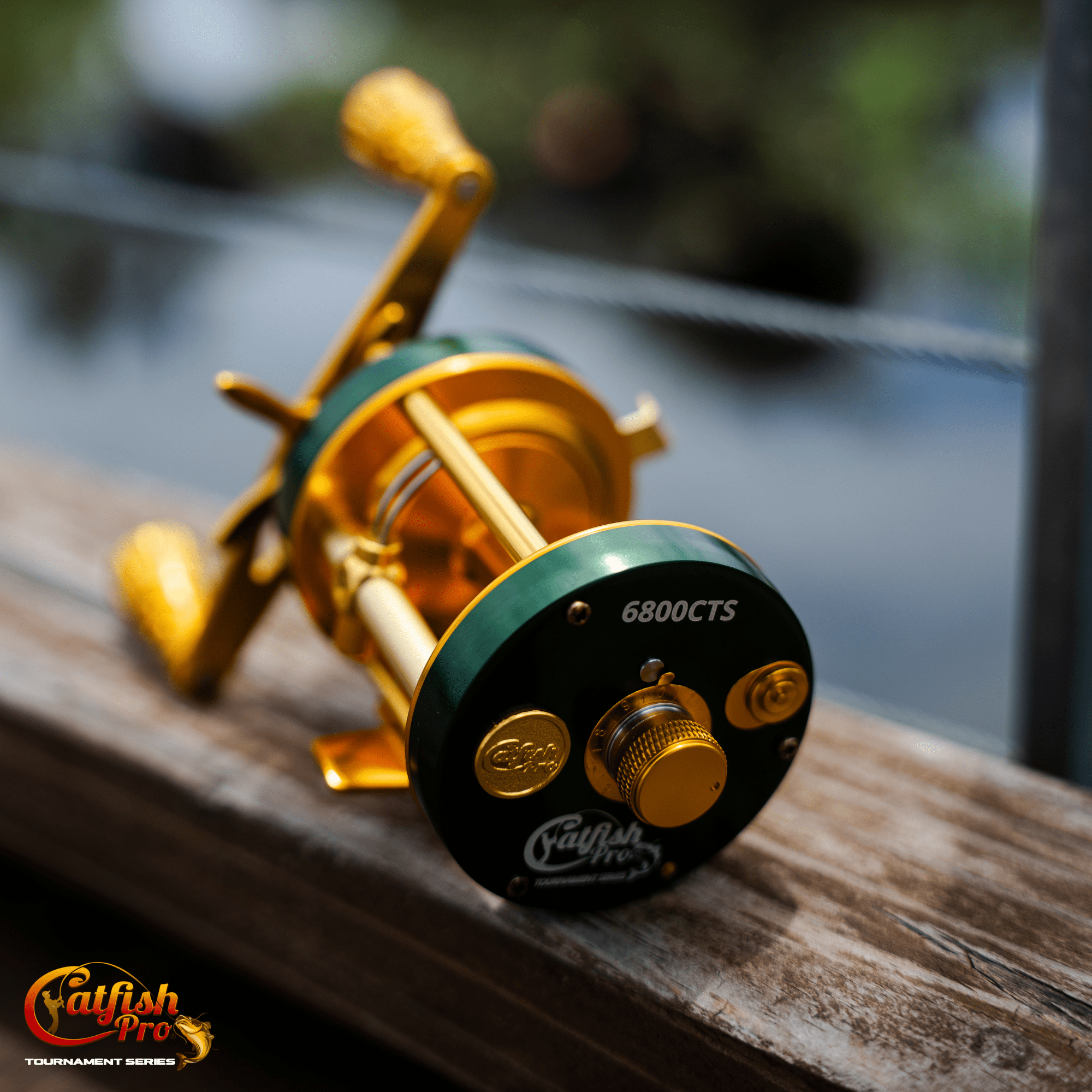 Catfish Pro 6800 CTS Baitcasting Reel 40lb Carbon Fiber Drag 8+1BB 5.3:1