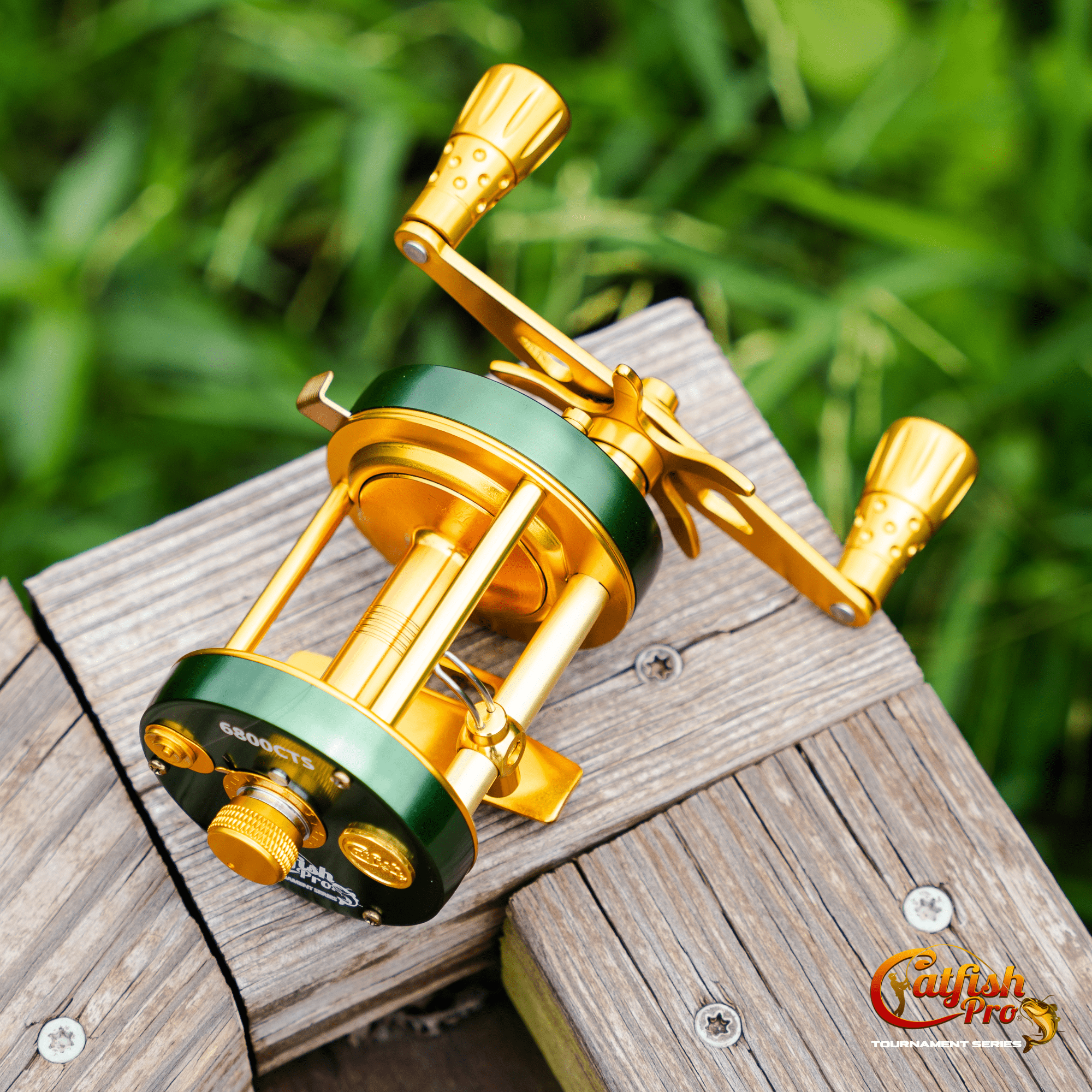 Catfish Pro 6800 CTS Baitcasting Reel 40lb Carbon Fiber Drag 8+1BB 5.3:1