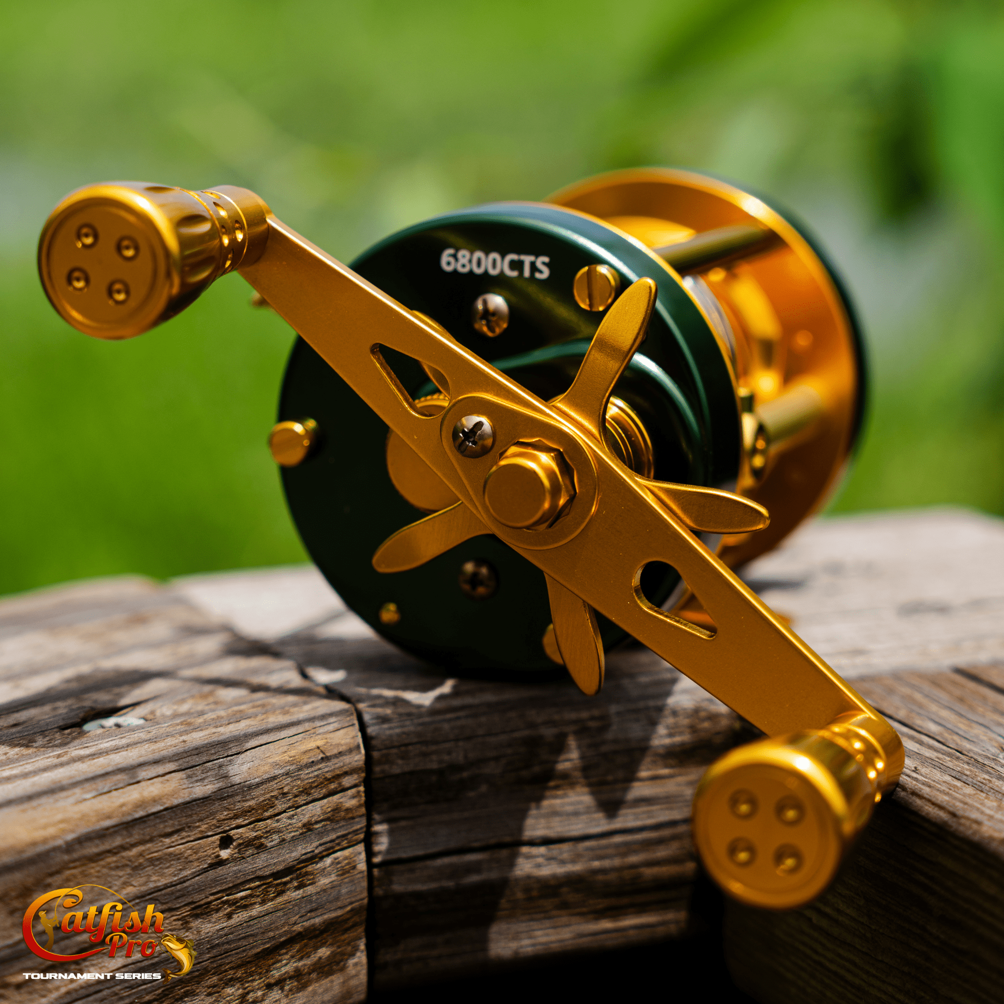 Catfish Pro 6800 CTS Baitcasting Reel 40lb Carbon Fiber Drag 8+1BB 5.3:1