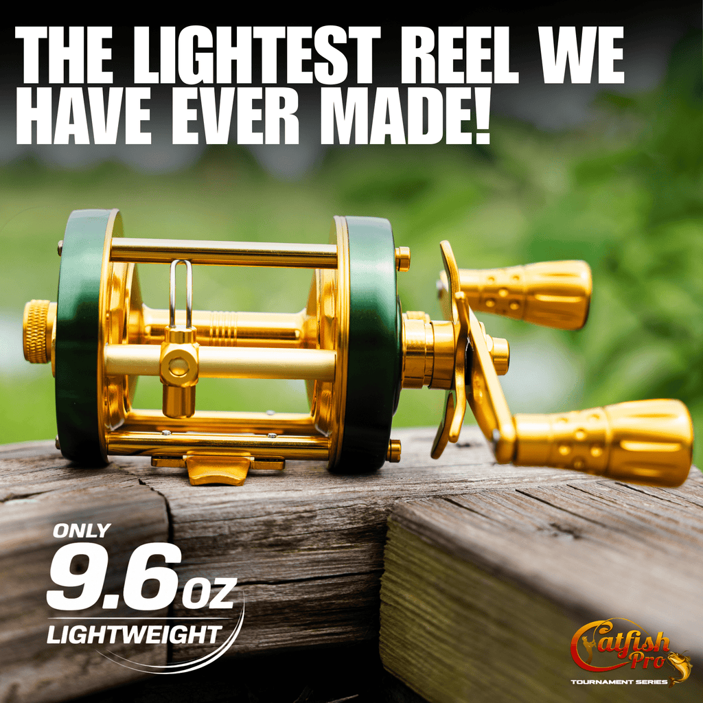 Catfish Pro 6800 CTS Baitcasting Reel 40lb Carbon Fiber Drag 8+1BB 5.3:1