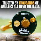 Catfish Pro 6800 CTS Baitcasting Reel 40lb Carbon Fiber Drag 8+1BB 5.3:1