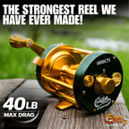 Catfish Pro 6800 CTS Baitcasting Reel 40lb Carbon Fiber Drag 8+1BB 5.3:1