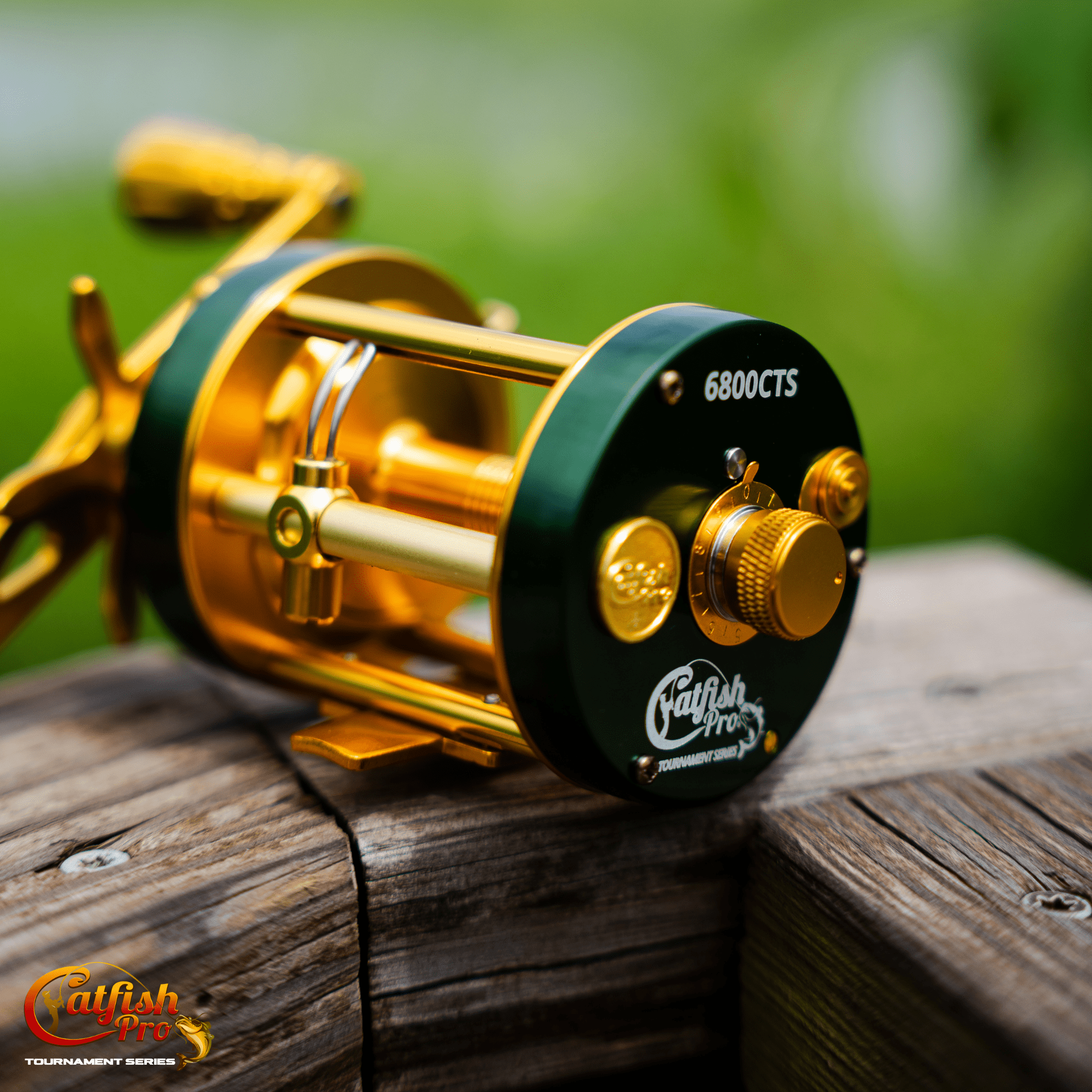 Catfish Pro 6800 CTS Baitcasting Reel 40lb Carbon Fiber Drag 8+1BB 5.3:1