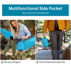 Double Nylon Camping Hammock Lightweight Portable Tree Straps Backpacking