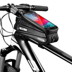 Hard Shell Bike Top Tube Phone Bag Touchscreen Mountain Front Beam Mount