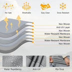 Dikasun Teardrop Trailer Cover 7-Layer Waterproof Camper Protection