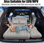 Dikasun Backseat Air Mattress 35.4" Width Grey Inflatable SUV Truck Car