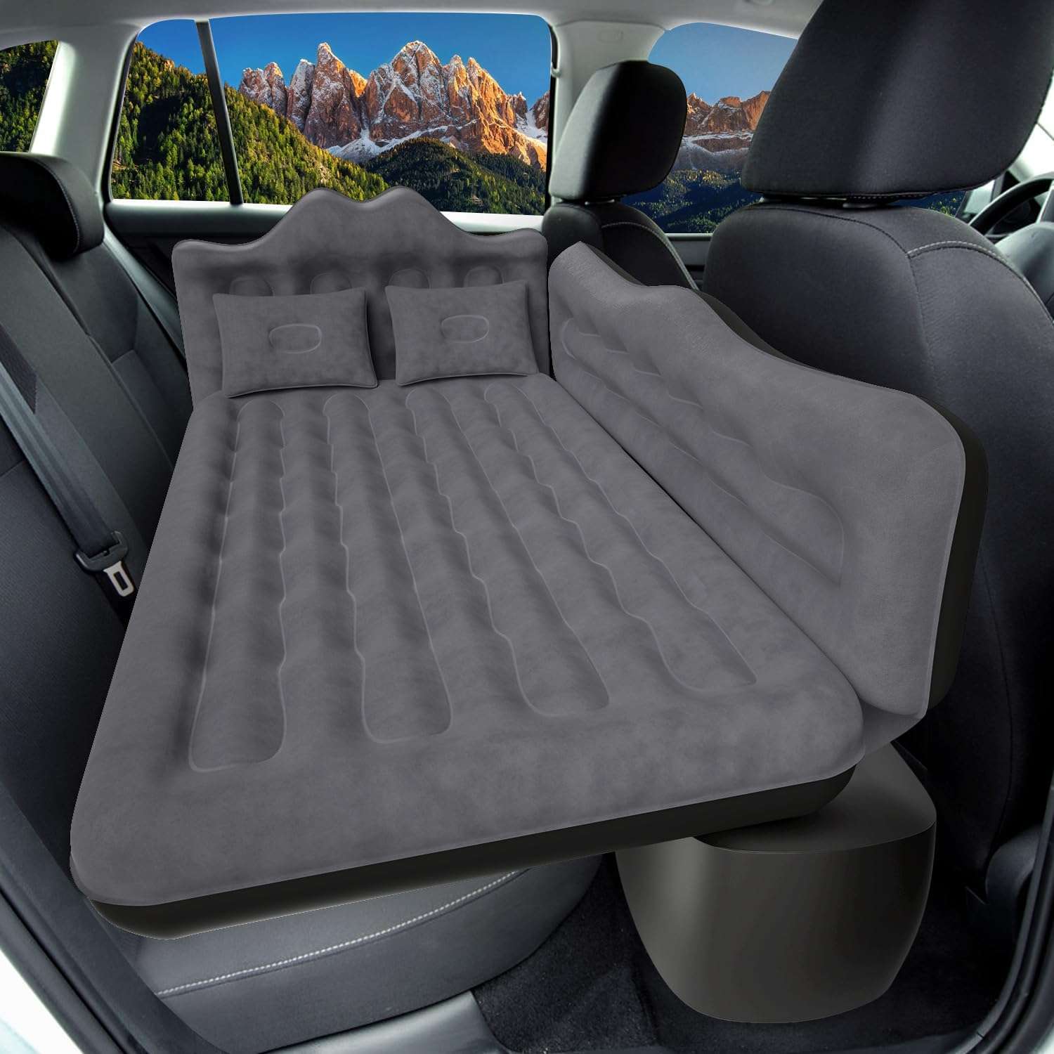 Dikasun Backseat Air Mattress 30.31" Width Beige Inflatable SUV Truck