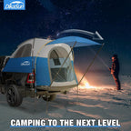 Dikasun Pickup Truck Bed Tent 5.5-6.7ft Blue Double-Layer Camping