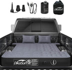 Dikasun 5.5-5.8ft Truck Bed Air Mattress Auto Inflate PVC Flocking