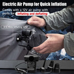 Dikasun Backseat Air Mattress 30.31" Width Grey Inflatable SUV Truck