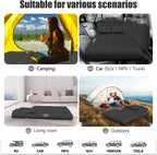 Dikasun Outdoor Backseat Air Mattress 35.4" Width Black Inflatable SUV Truck Bed