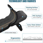 Dikasun SUV Air Mattress 63in Black PVC Flocking Inflatable Sleep Pad