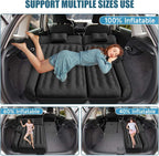 Dikasun SUV Air Mattress 63in Black PVC Flocking Inflatable Sleep Pad