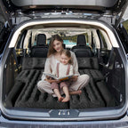 Dikasun SUV Air Mattress 63in Black PVC Flocking Inflatable Sleep Pad