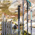 Folding Telescopic Adjustable Tactical Walking Stick Self Defense Hiking