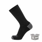 GRIP6 8 Pack Merino Wool Crew Casual Dress Socks Midweight Charcoal USA