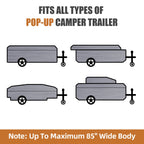 Dikasun 7-Layer Pop-Up Camper Cover Breathable UV Resistant Waterproof RV
