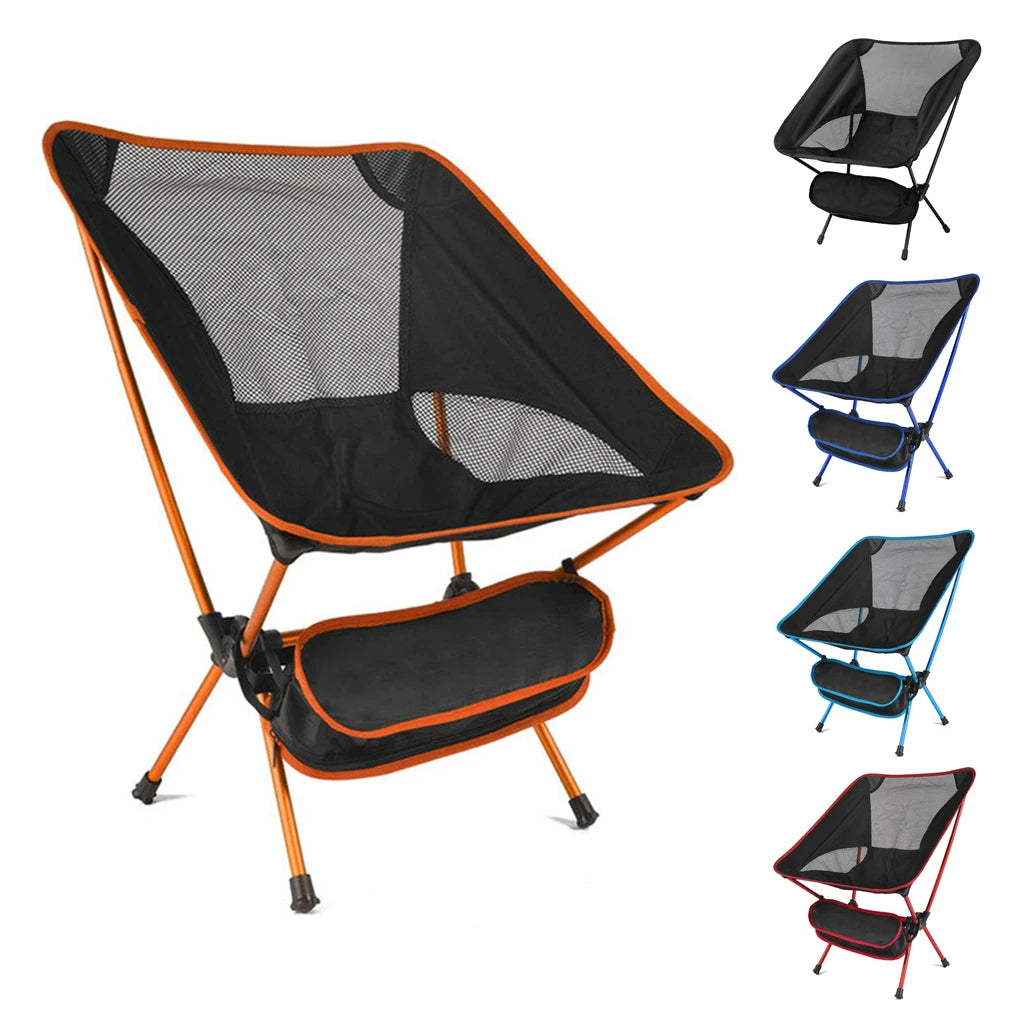 Ultralight Folding Camping Chair Portable Compact Heavy Duty Backpacking Fishing